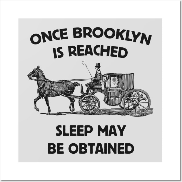 No Sleep Til Brooklyn: 1800s Travel Meets 90's Hip Hop Wall Art by TwistedCharm